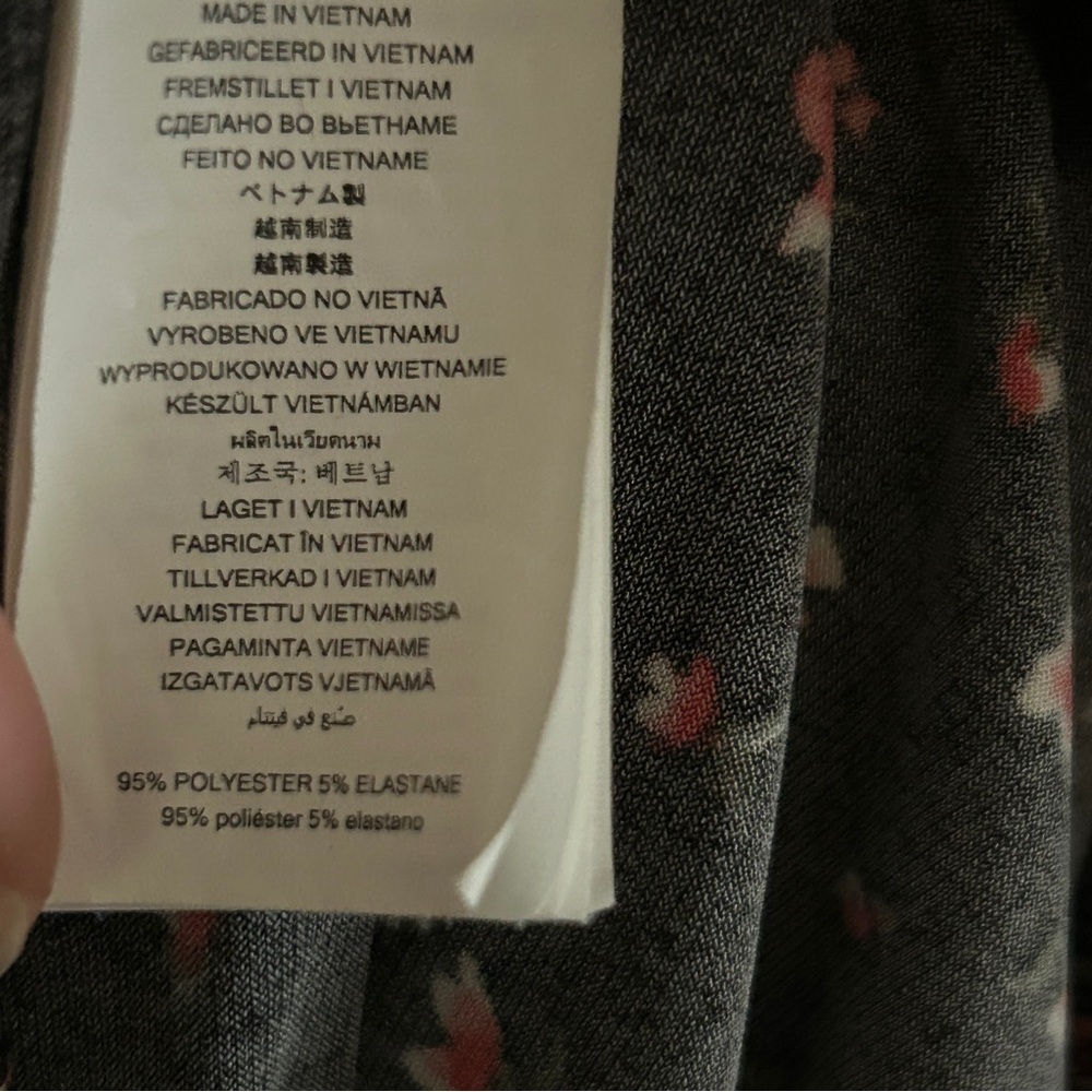 Michael | Michael Kors | Black Dress with Red Floral Pattern - Picture 5 of 6